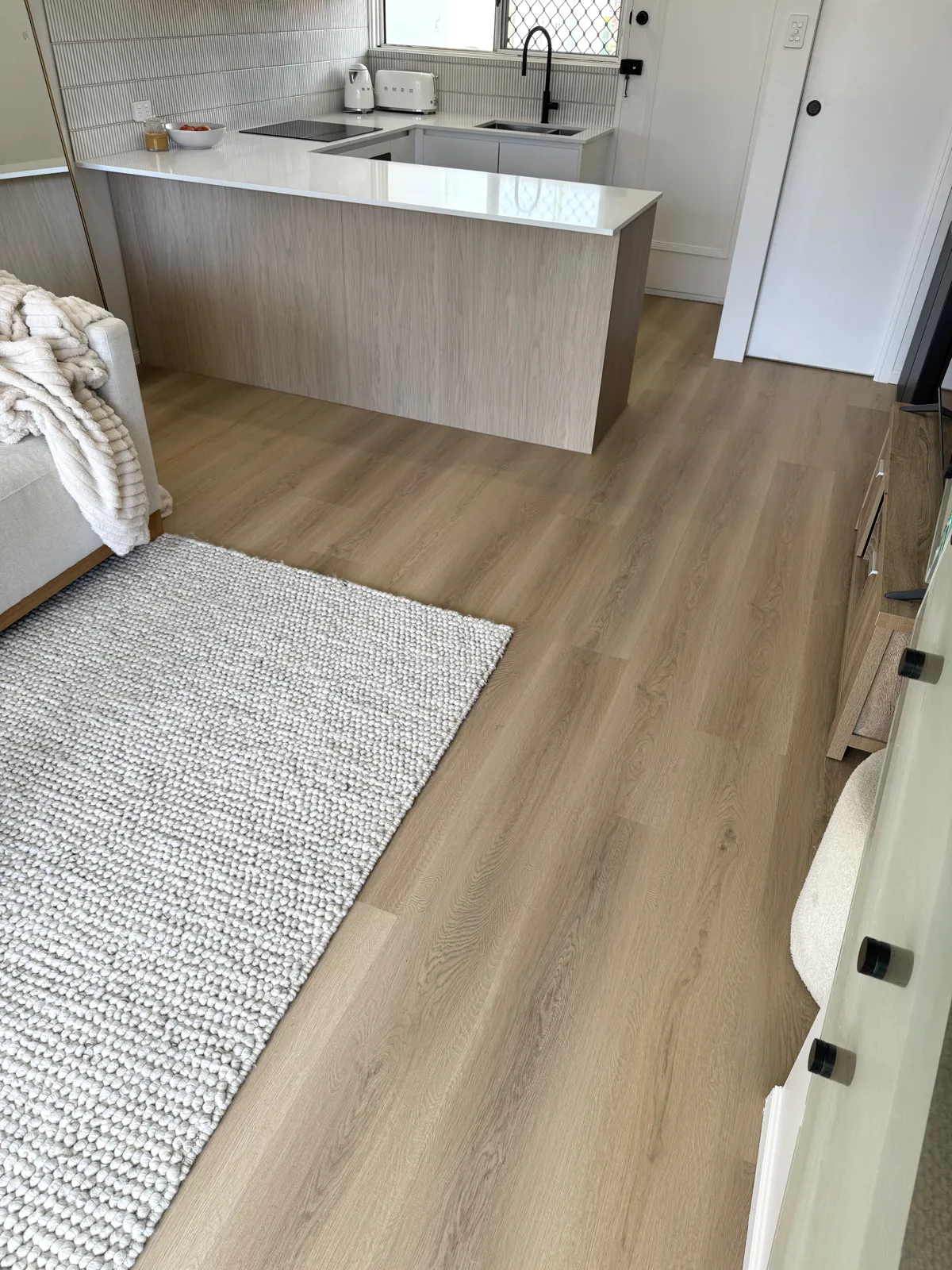 Light oak laminate flooring available now from Beare Flooring.
