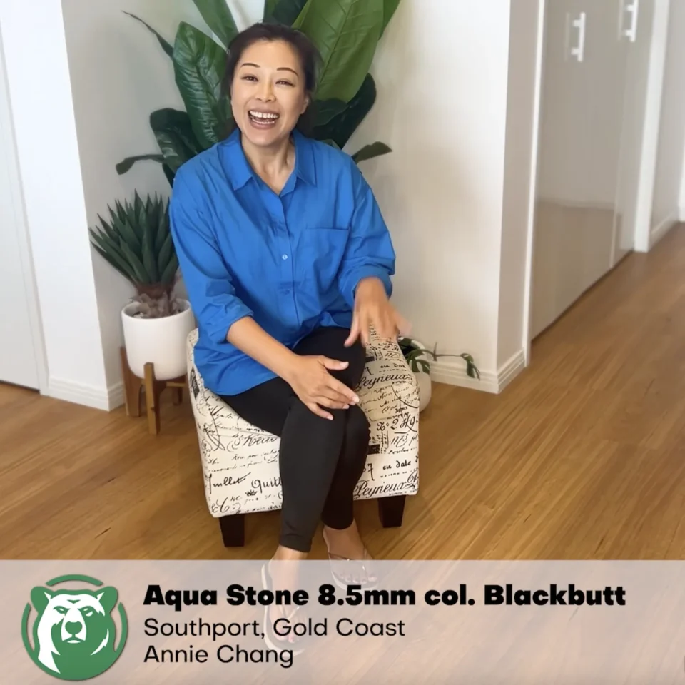 Beare Flooring customer testimonial video — Aqua Stone hybrid flooring in Blackbutt, Southport Gold Coast