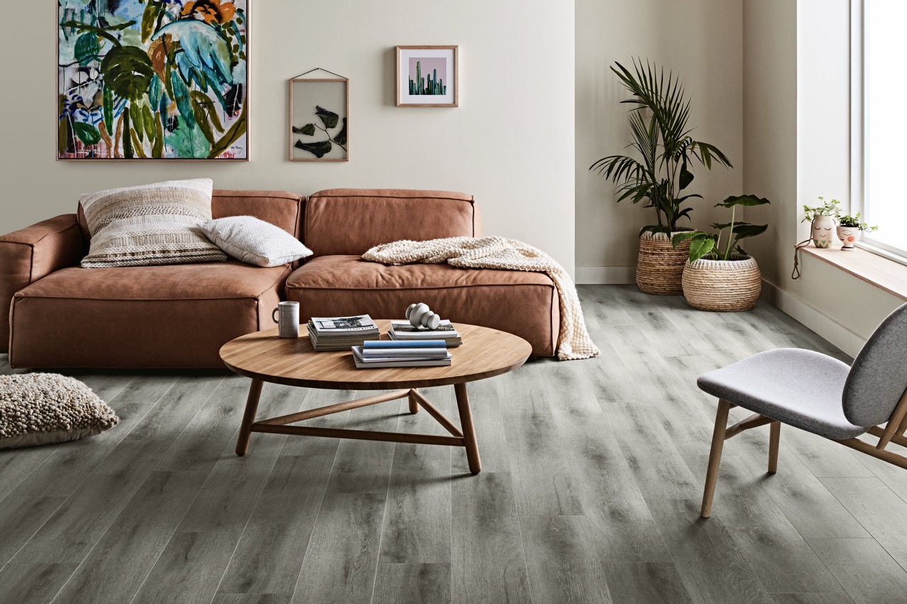 Natural oak laminate flooring available now from Beare Flooring
