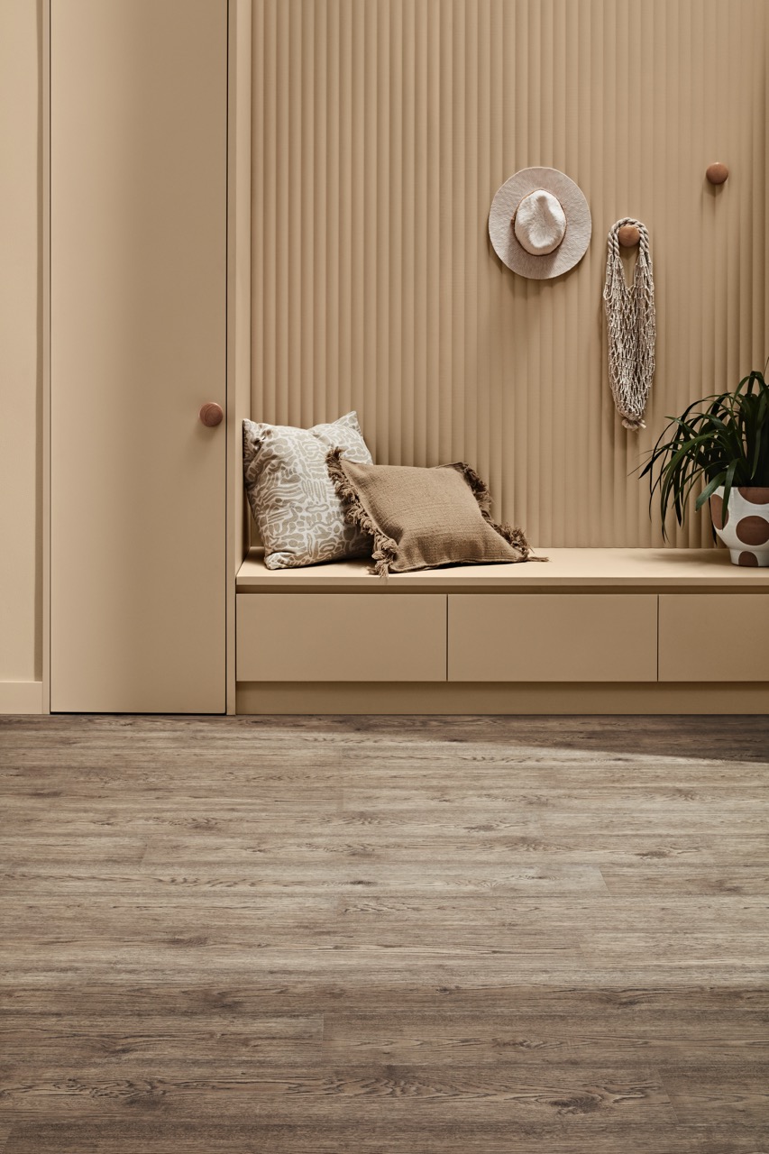 Warm oak laminate flooring available now from Beare Flooring.