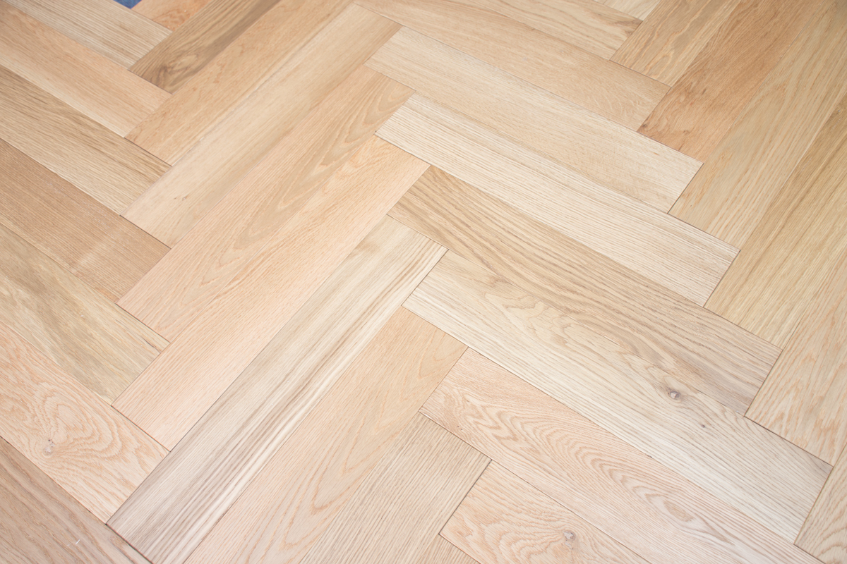 H Parquetry Herringbone Raw